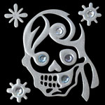 ts01sTattoo Silver S Skull